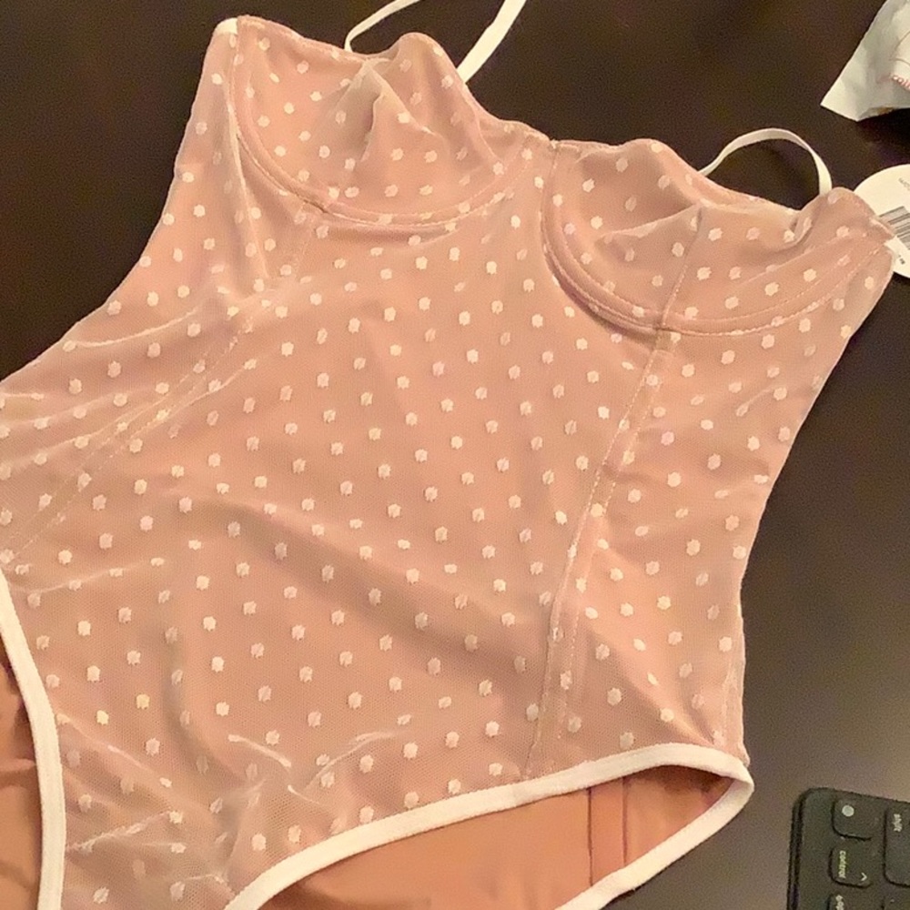 White Fox No Looking Back Bodysuit, size Small, brand new with tags